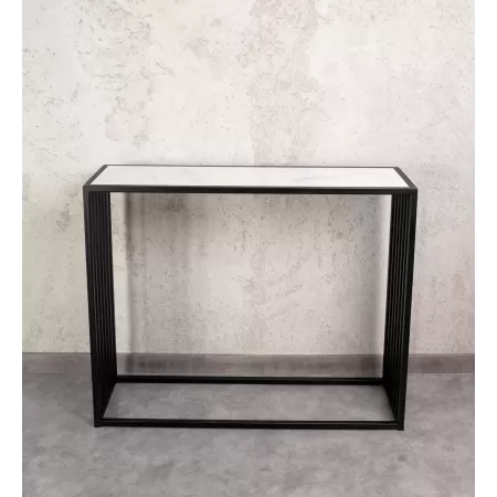 Konsola loftowa PION 100×30 cm – Czarna | nowoczesna konsola Loft