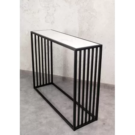 Konsola loftowa PION 100×30 cm – Czarna | nowoczesna konsola Loft