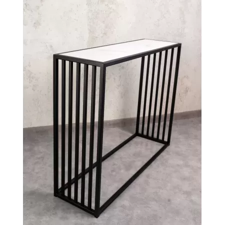 Konsola loftowa PION 100×30 cm – Czarna | nowoczesna konsola Loft