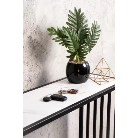 Konsola loftowa PION 100×30 cm – Czarna | nowoczesna konsola Loft