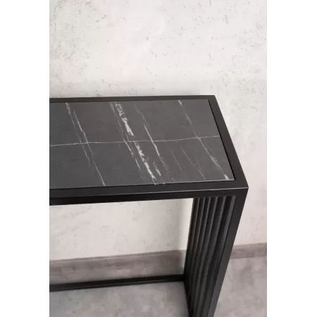 Konsola loftowa MIXO 100×30 cm – Czarna | nowoczesna konsola Loft
