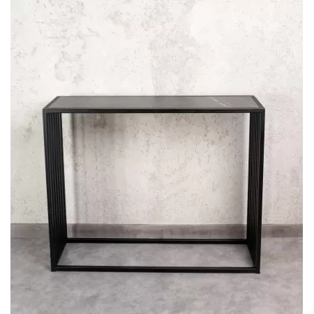 Konsola loftowa MIXO 100×30 cm – Czarna | nowoczesna konsola Loft