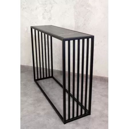 Konsola loftowa MIXO 100×30 cm – Czarna | nowoczesna konsola Loft