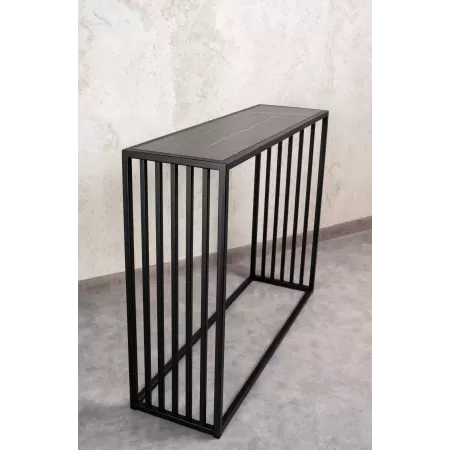 Konsola loftowa MIXO 100×30 cm – Czarna | nowoczesna konsola Loft
