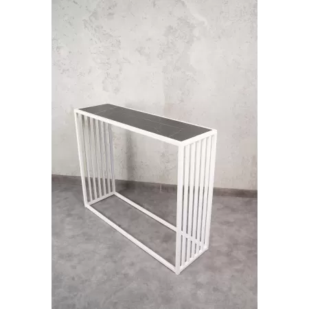Konsola loftowa MIXO 100×30 cm – Biała | nowoczesna konsola Loft