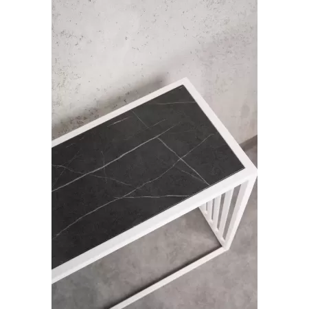 Konsola loftowa MIXO 100×30 cm – Biała | nowoczesna konsola Loft