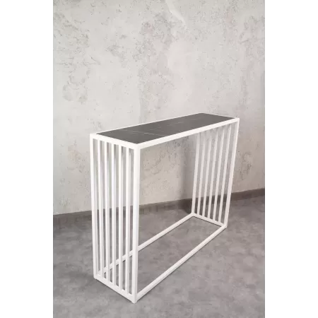 Konsola loftowa MIXO 100×30 cm – Biała | nowoczesna konsola Loft