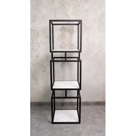 Regał loftowy STRATO 150 cm – Czarny | nowoczesny regał do salonu LOFT