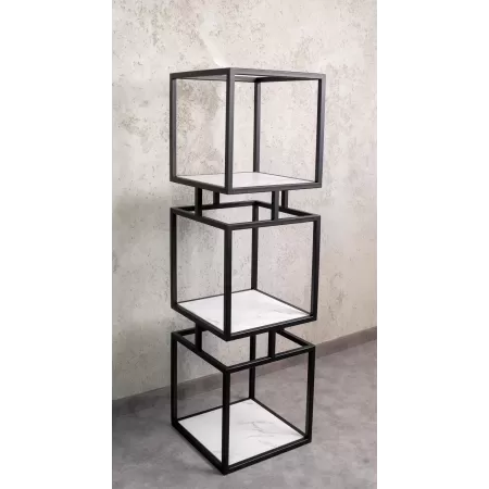 Regał loftowy STRATO 150 cm – Czarny | nowoczesny regał do salonu LOFT