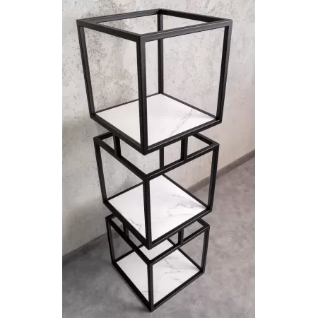 Regał loftowy STRATO 150 cm – Czarny | nowoczesny regał do salonu LOFT