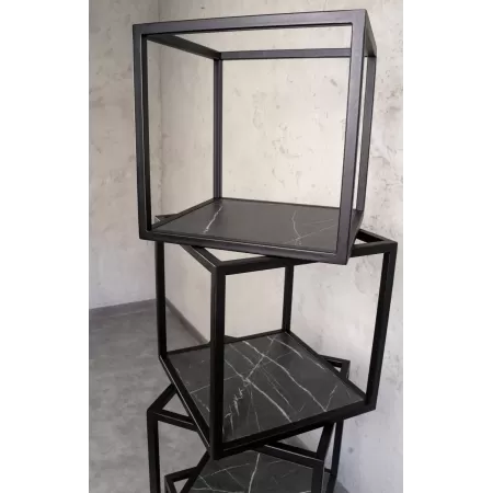 Regał loftowy STRATO Dynamic 160 cm – Czarny | nowoczesny regał LOFT