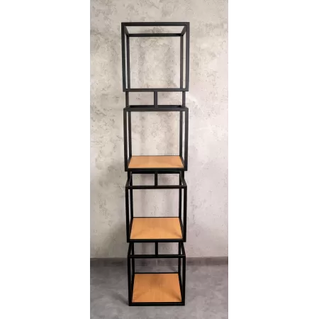Regał loftowy STRATO 190 cm – Czarny | nowoczesny regał do salonu LOFT