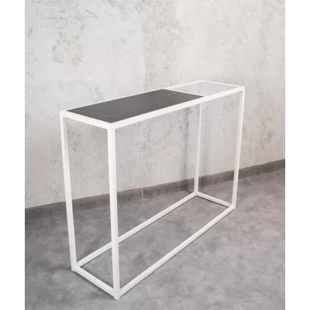Konsola loftowa 100×30 cm – Biała| nowoczesna konsola do Loft