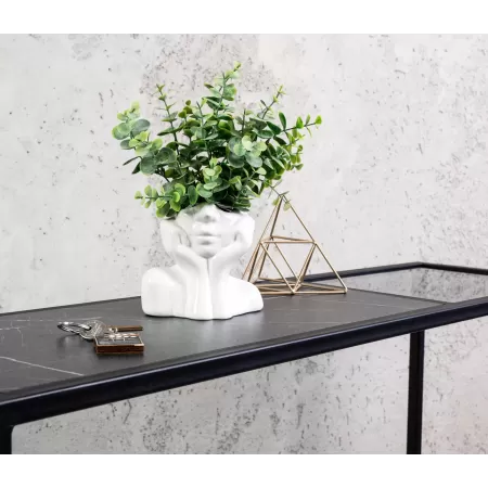 Konsola loftowa 100×30 cm – Biała| nowoczesna konsola Loft