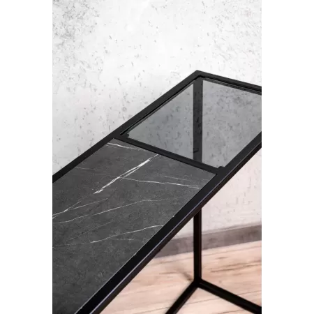 Konsola loftowa 100×30 cm – Biała| nowoczesna konsola Loft