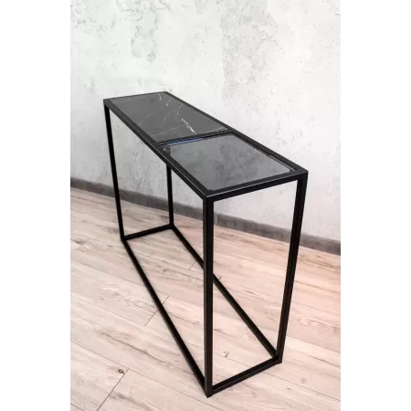 Konsola loftowa 100×30 cm – Biała| nowoczesna konsola Loft