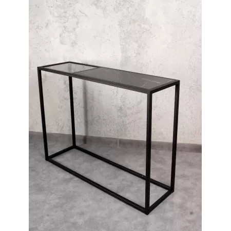 Konsola loftowa 100×30 cm – Biała| nowoczesna konsola Loft