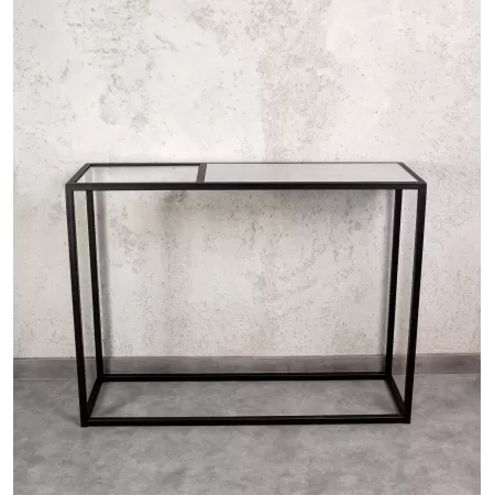 Konsola loftowa 100×30 cm – Czarna| nowoczesna konsola Loft