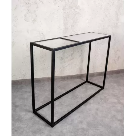 Konsola loftowa 100×30 cm – Czarna| nowoczesna konsola Loft