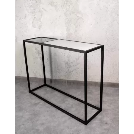 Konsola loftowa 100×30 cm – Czarna| nowoczesna konsola Loft