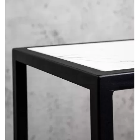 Konsola loftowa 100×30 cm – Czarna | nowoczesna konsola Loft
