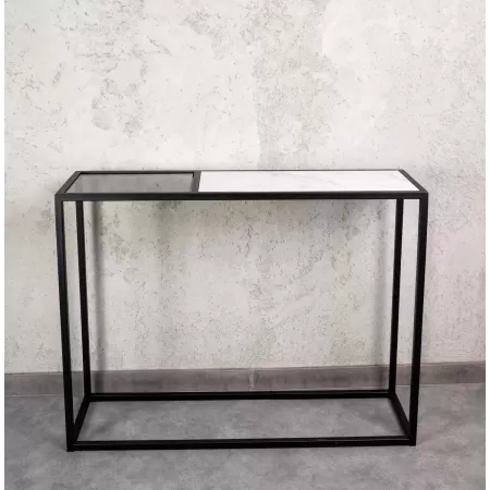 Konsola loftowa 100×30 cm – Czarna | nowoczesna konsola Loft