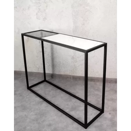 Konsola loftowa 100×30 cm – Czarna | nowoczesna konsola Loft