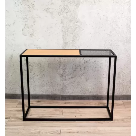 Konsola loftowa 100×30 cm – Czarna | nowoczesna konsola Loft