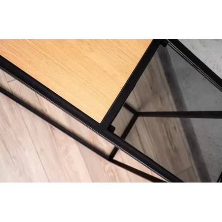 Konsola loftowa 100×30 cm – Czarna | nowoczesna konsola Loft