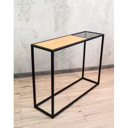 Konsola loftowa 100×30 cm – Czarna | nowoczesna konsola Loft