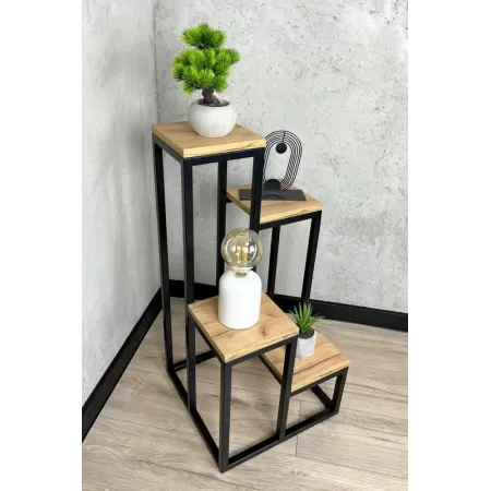 Kwietnik Loftowy / Stojak na Kwiaty Metalowy 82cm | StalDrut