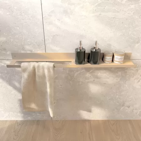 Półka łazienkowa OPEN 80 cm, KASZMIR - miejsce na kosmetyki, uchywt