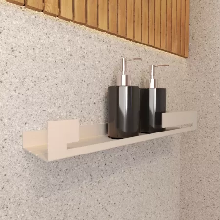Półka łazienkowa SLIT  40 cm, Kaszmir z designerską ścianką