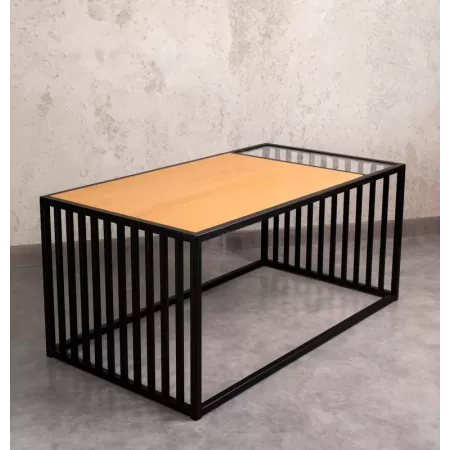 Stolik kawowy loftowy 100×55 – Dąb Corbridge | LAMELIS