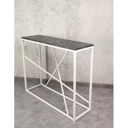 Konsola loftowa MIXO 100×30 cm – Biała | nowoczesna konsola Loft