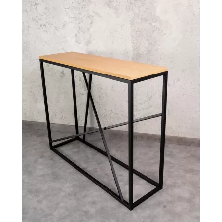 Konsola loftowa MIXO 100×30 cm – Biała | nowoczesna konsola Loft