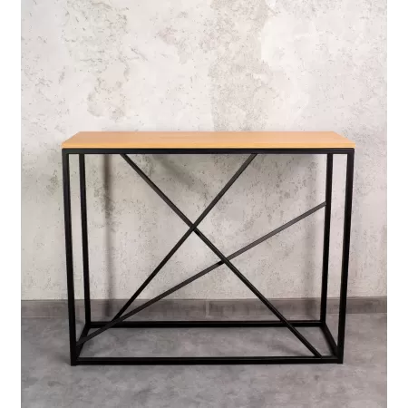 Konsola loftowa MIXO 100×30 cm – Biała | nowoczesna konsola Loft