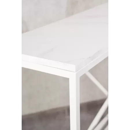 Konsola loftowa MIXO 100×30 cm – Biała | nowoczesna konsola Loft
