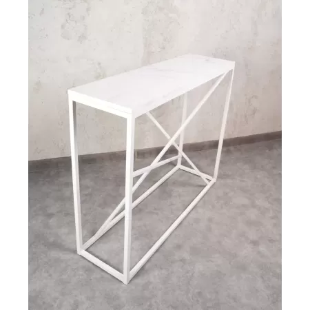 Konsola loftowa MIXO 100×30 cm – Biała | nowoczesna konsola Loft