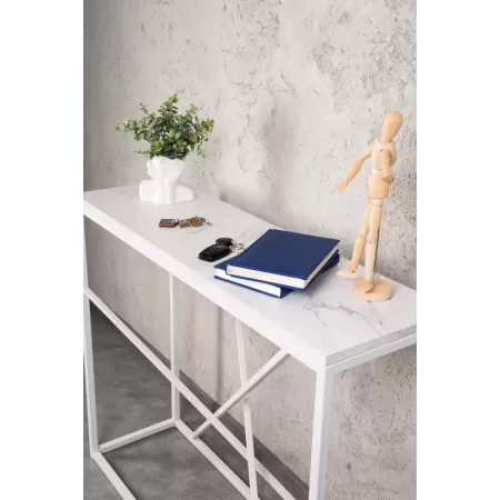 Konsola loftowa MIXO 100×30 cm – Biała | nowoczesna konsola Loft