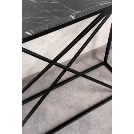 Konsola loftowa MIXO 100×30 cm – Czarna | nowoczesna konsola Loft