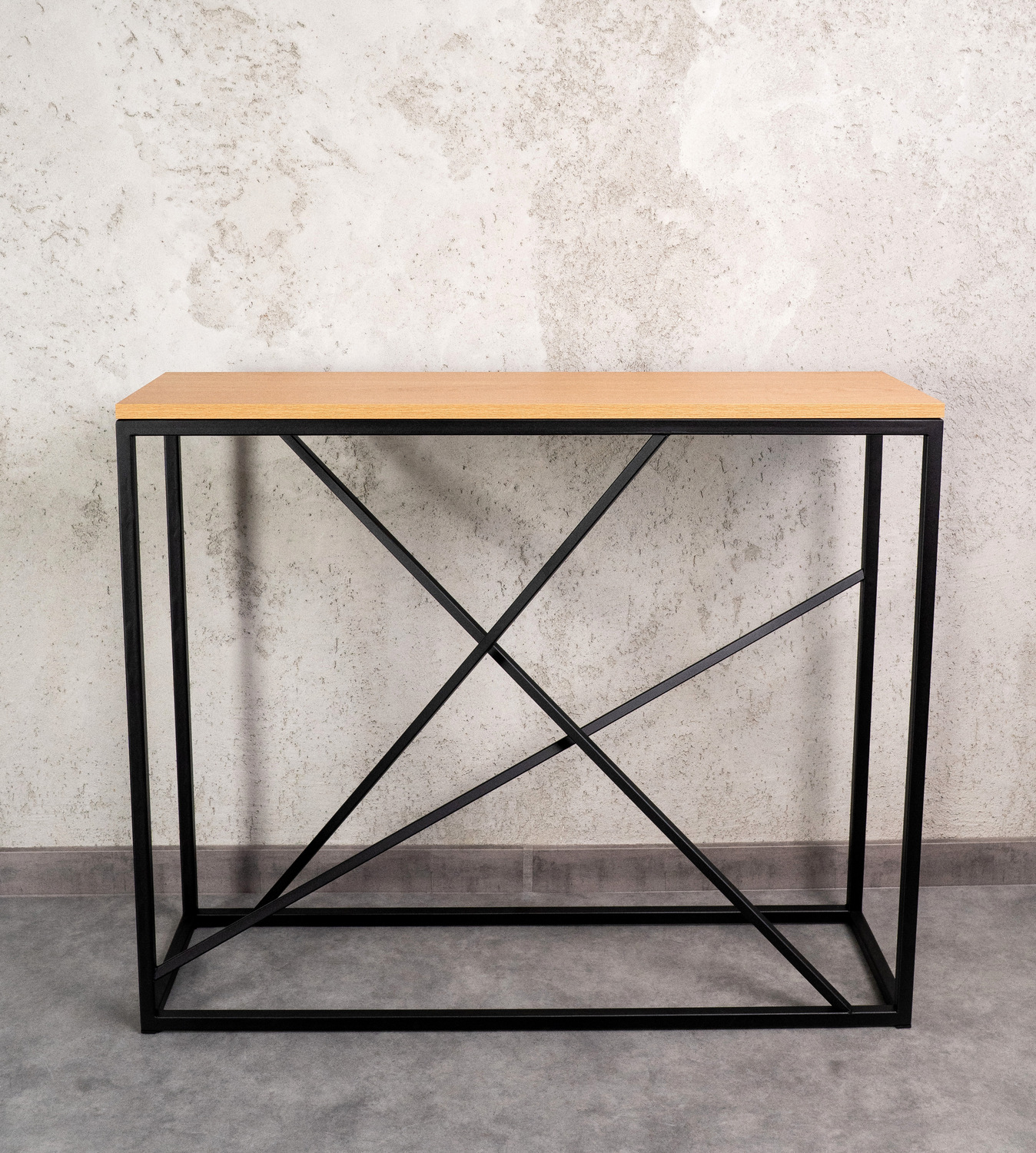 Konsola loftowa MIXO 100 × 30 cm Czarna 1.jpg